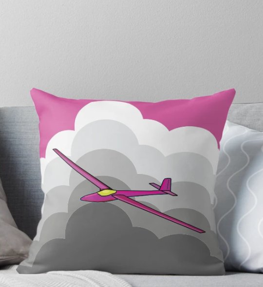 Libelle in the clouds cushion