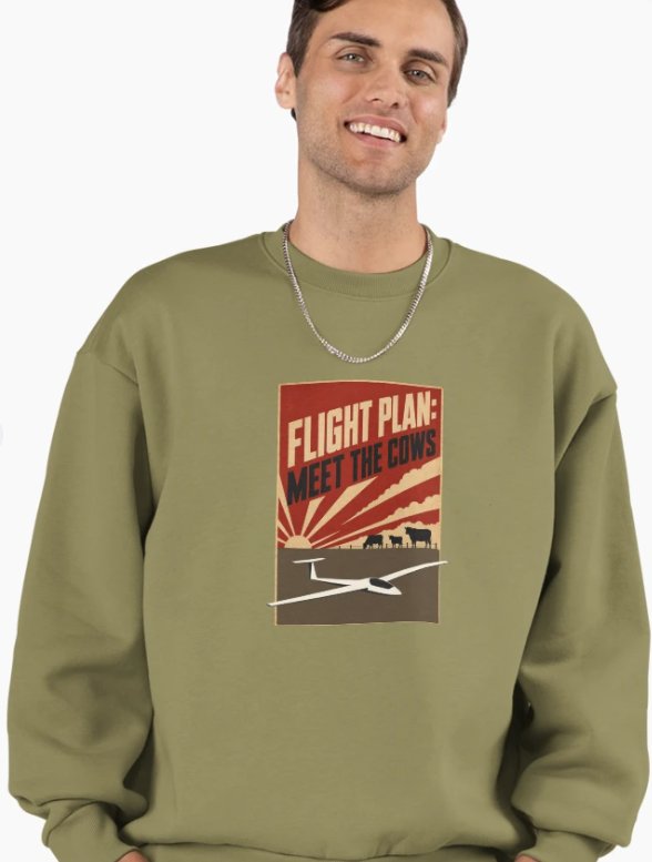 Flight Plan: Meet the Cows sweatshirt