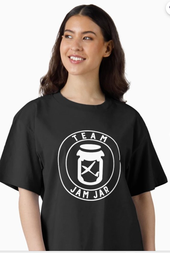 Team Jam Jar tee — black